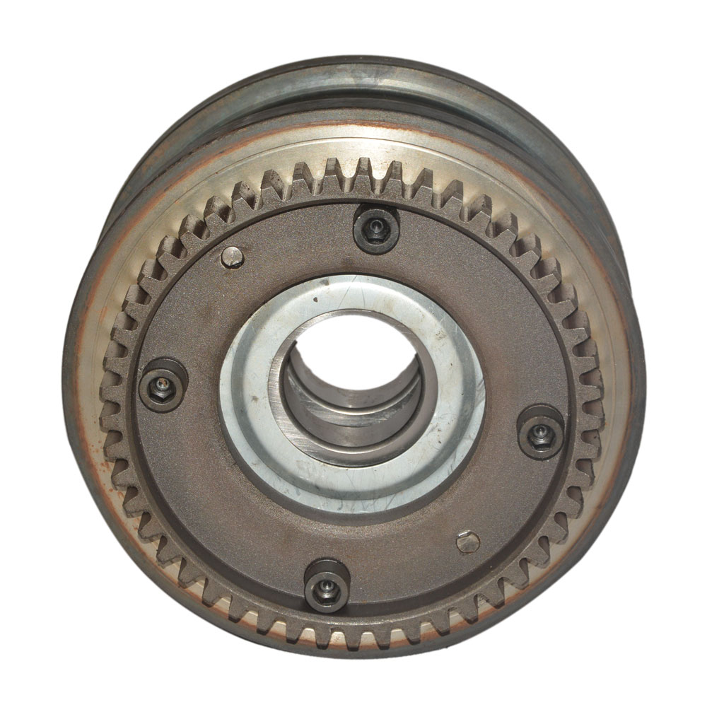 Φ300LD车轮，主动轮，车轮轮槽70mm，不含车轮轴，凹齿圈，优质（直径：300mm，全新轴承）